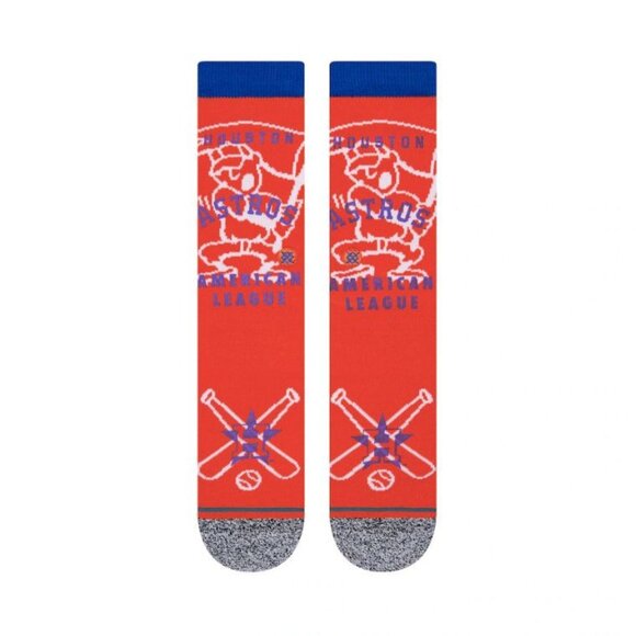 NWT Stance MLB Hey Batter Houston Astros Baseball Crew Socks Size Large (9 - 13) - Picture 2 of 5